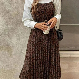 Brown Womens Cami Dress